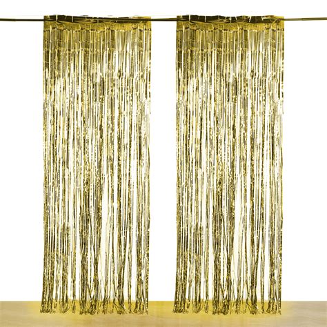 SAYFUT 1 Pairs Rain Curtain Laser Glitter Rain Curtain Foil Fringe ...