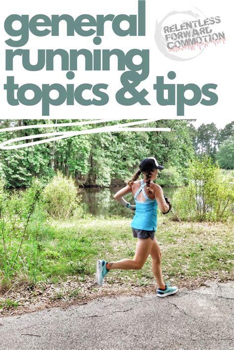 Running Tips - RELENTLESS FORWARD COMMOTION