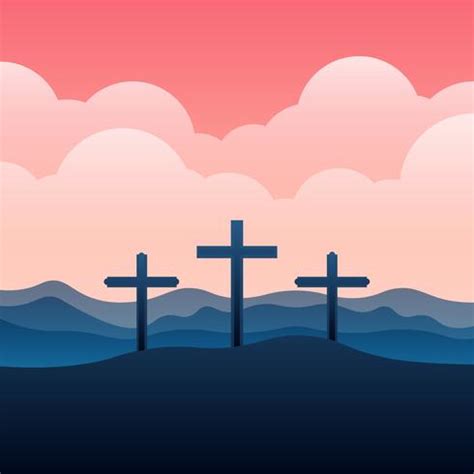 Calvary Three Crosses Clip Art