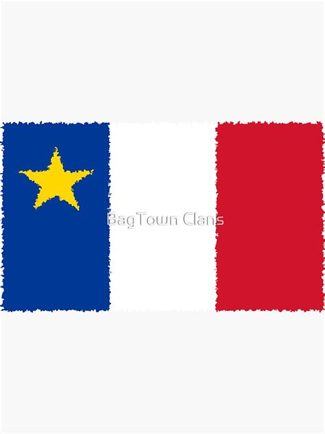 "Acadian Flag" Sticker by ljrigby | Redbubble