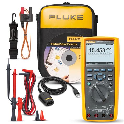 Fluke FLUKE-287/FVF (3340186) FlukeView Forms True-RMS Electronics ...