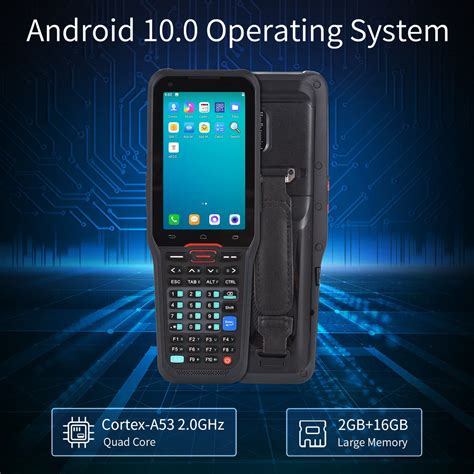 Android 10 Industrial PDA Barcode Scanner Handheld Reading Terminal Rugged Mobile Phone PDA ...