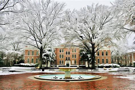 Randolph-Macon College in Snow Photograph by Kiran Krishnamurthy - Fine Art America