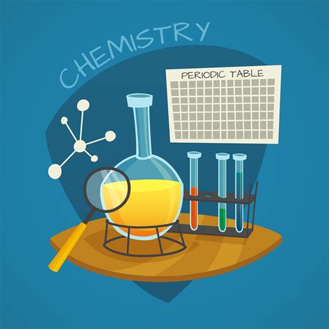 Chemical Laboratory Cartoon Background Vector Illustration Stock Vector 431