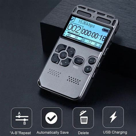Professional Voice Recorder Journalist Reporter Police Metal Music Player LCD US | eBay