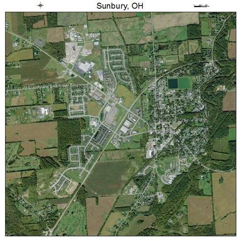 Aerial Photography Map of Sunbury, OH Ohio