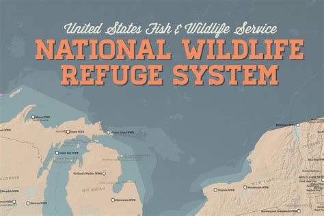 US National Wildlife Refuge System Map 24x36 Poster - Best Maps Ever