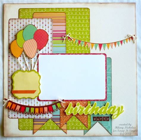 260 best images about Scrapbook - Birthday Layouts on Pinterest ...