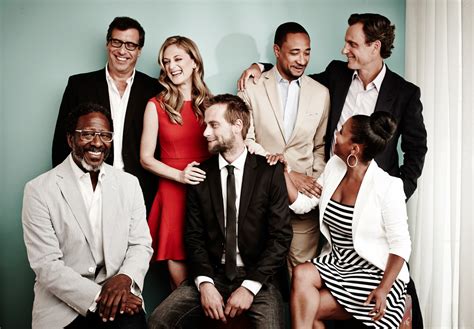 i'm a pretty big fan of stuff and things : The cast and creators of The Divide pose for...