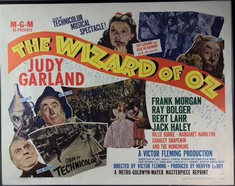 THE WIZARD OF OZ, Original Yellow Brick Road Classic Movie Poster ...