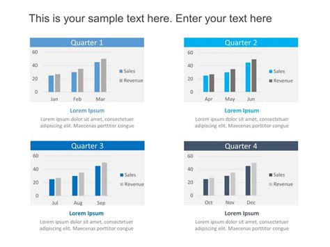 Quarter Sales Chart PowerPoint Template