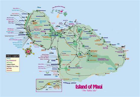 Maui Printable Tourist Map