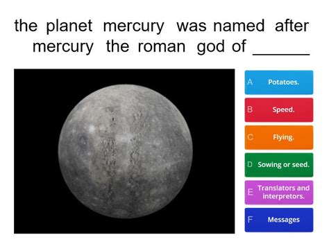 Planets and the mythology behind them. - Quiz