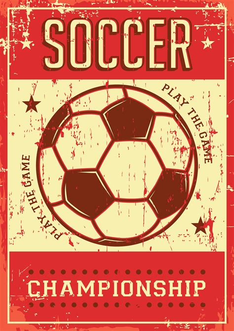 Soccer Football Sport Retro Pop Art Poster Signage 640677 Vector Art at Vecteezy