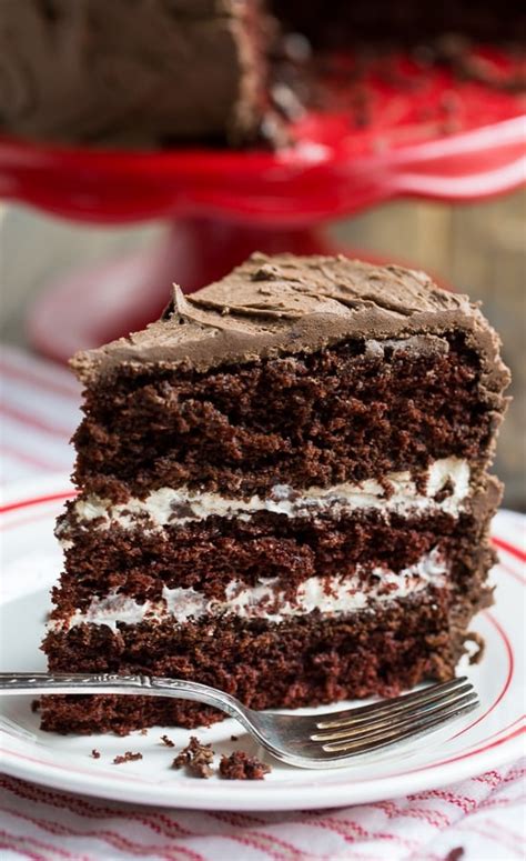 Chocolate Cake with Cream Filling - Spicy Southern Kitchen