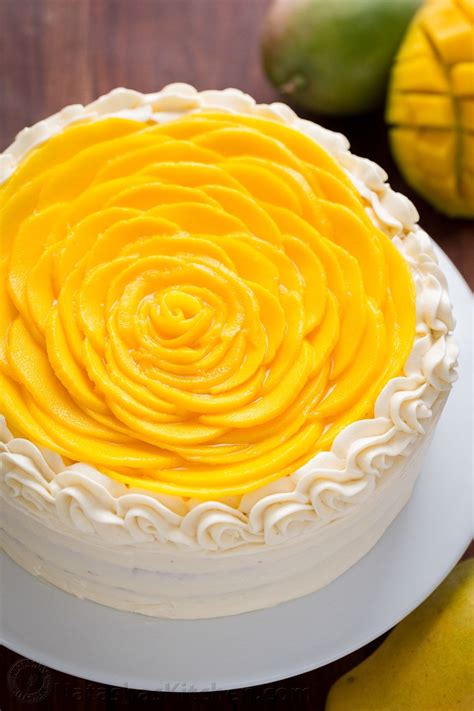 Mango Cake Recipe (VIDEO) - NatashasKitchen.com | Mango dessert recipes ...