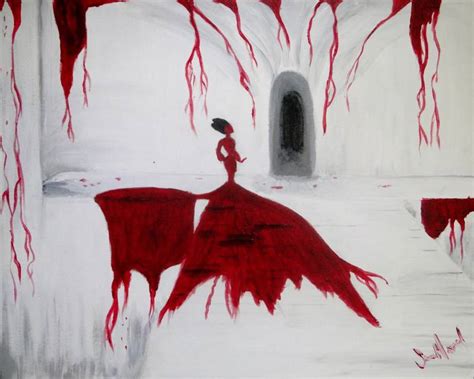 Out Damn Spot! (Lady in Red/Lady Macbeth Sleepwalking) Painting by ...