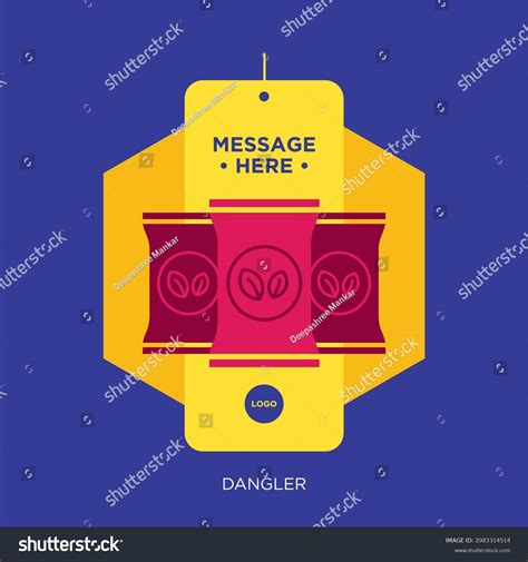 Dangler Design Template Mock Presentation Stock Illustration 2083314514 ...