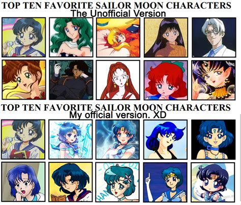 My Favourite Sailor Moon Characters by Silverlegends on DeviantArt