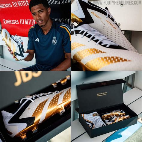 'White/Black/Gold' Adidas Predator Accuracy 'Bellingham' Boots - 20 ...