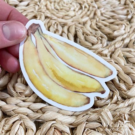 Bananas Sticker - LZ Cathcart Design and Illustration | Banana sticker, Banana, Food illustrations