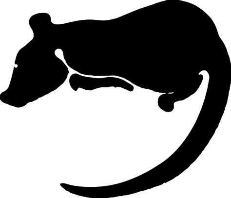 Rat Silhouette clip art (128362) Free SVG Download / 4 Vector