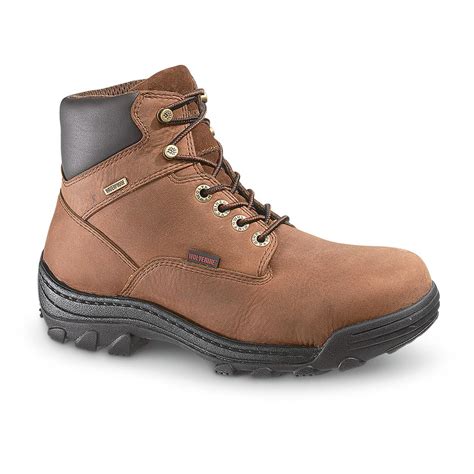 Men's Wolverine® Waterproof 6" Durbin Work Boots, Brown - 160539, Work ...