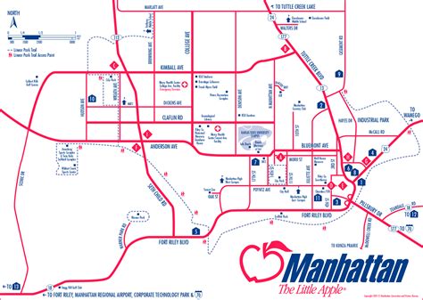 Manhattan Kansas City Map - Manhattan Kansas • mappery