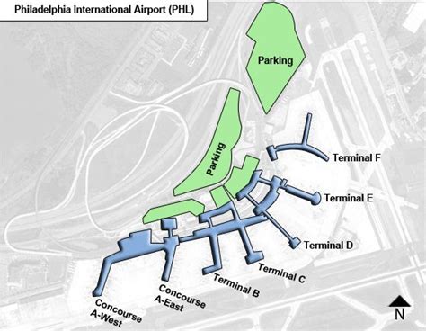 Philadelphia Airport Terminal Map – Map Of The World