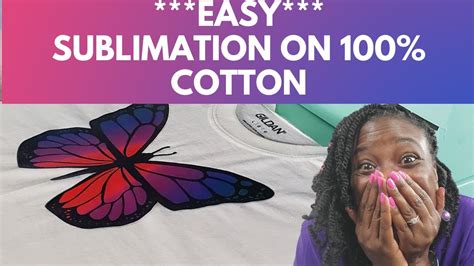 SUBLIMATION ON 100% COTTON | CRICUT TUTORIAL | SUBLIMATION FOR BEGINNERS - YouTube