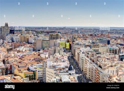 Madrid Cityscape, HDR Image Stock Photo - Alamy