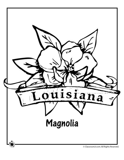 Louisiana State Flower Coloring Page | Woo! Jr. Kids Activities ...