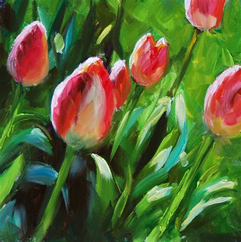 Kristen Reitz-Green: Impressionist Flower Paintings Galore!