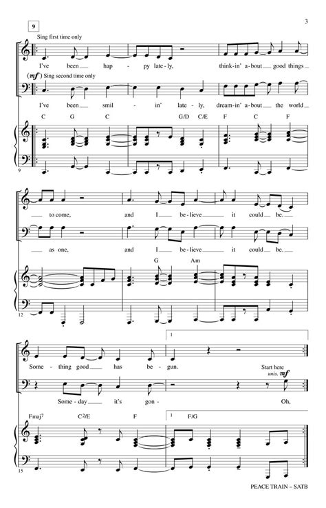 Peace Train Sheet Music by Kirby Shaw (SKU: 00141263) - Stanton's Sheet Music