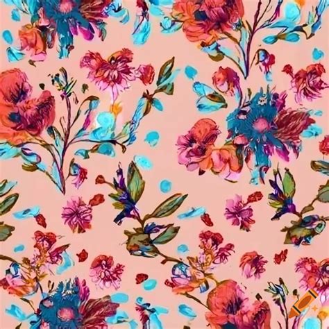 Floral pattern for fabric