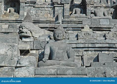 Borobudur - Wall with Buddha Statue S Stock Photo - Image of temple, unesco: 26052288