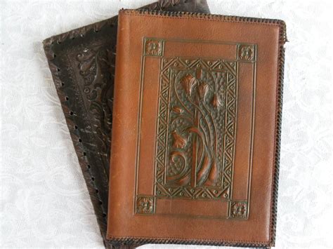 SALE. Leather Book Covers. Antique Bookcovers. by ZekesTree