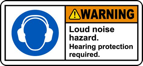 Warning Loud Noise Hazard Label - Save 10% Instantly