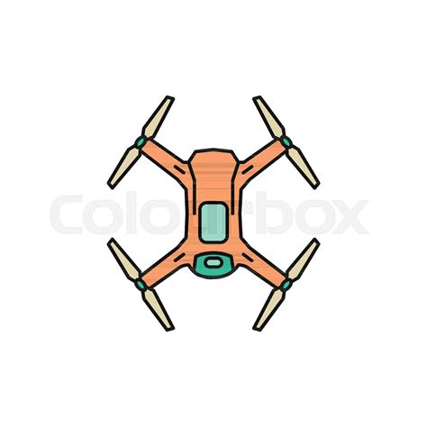 Drone cartoon vector icon | Stock vector | Colourbox