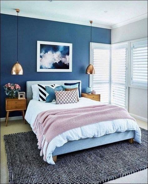 25 Beautiful And Calm Bedroom Color Schemes Ideas in 2020 | Small apartment bedrooms, Bold ...