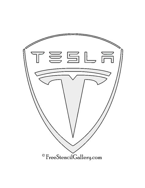 Tesla Motors Logo Stencil | Free Stencil Gallery