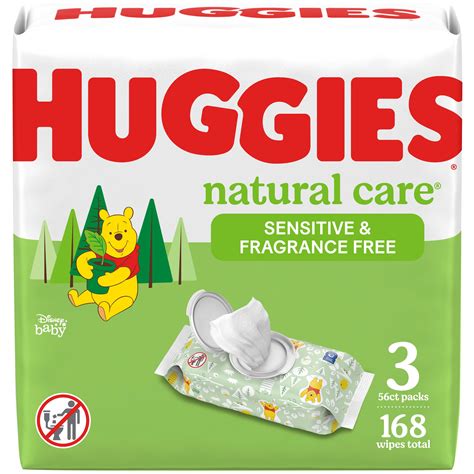 Huggies Natural Care Sensitive Baby Wipes 3 - Fragrance Free, 3 pk - Shop Baby wipes at H-E-B