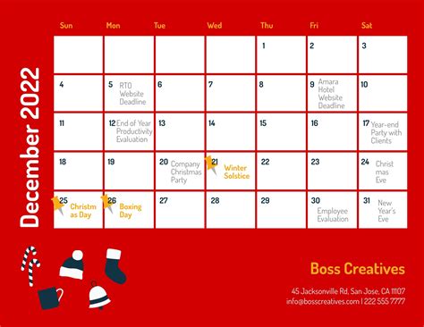 December 2022 Calendar Template With Holidays in Illustrator, PSD, Word - Download | Template.net