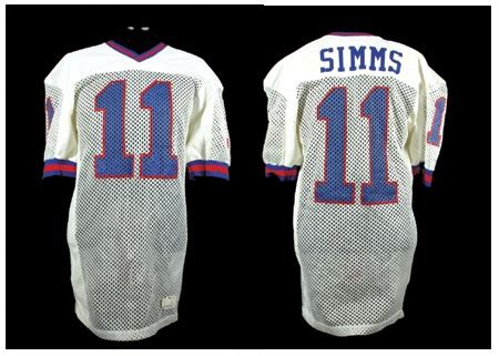 1984-85 Phil Simms Game Worn New York Giants Jersey