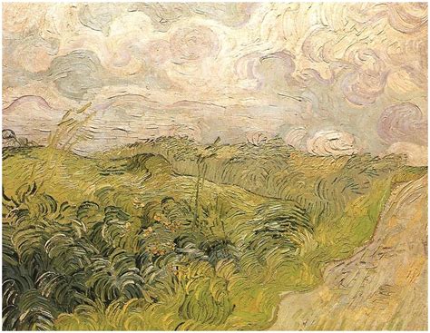 Green Wheat Fields by Vincent Van Gogh - 181 - Painting