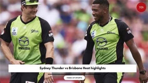 BBL 2023 Sydney Thunder vs Brisbane Heat highlights | BH won by 20 runs