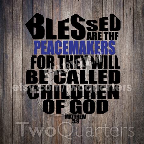 Blessed are the Peacemakers PNG | Etsy