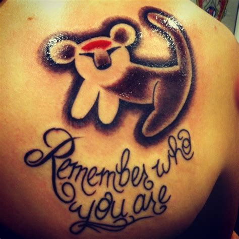 "Remember who you are" simba, The Lion King. | Tattoos, Paw print ...