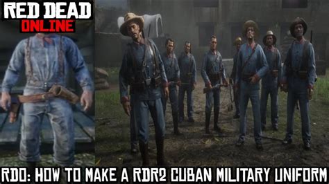 RDO: How to Make a RDR2 Cuban Military Uniform - YouTube