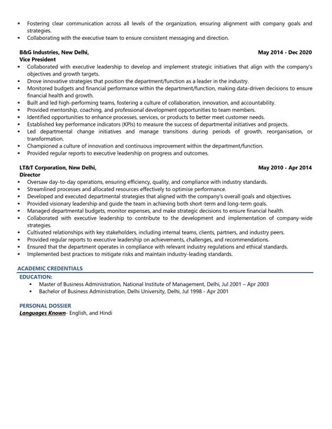 Executive Vice President Resume Examples & Template (with job winning tips)